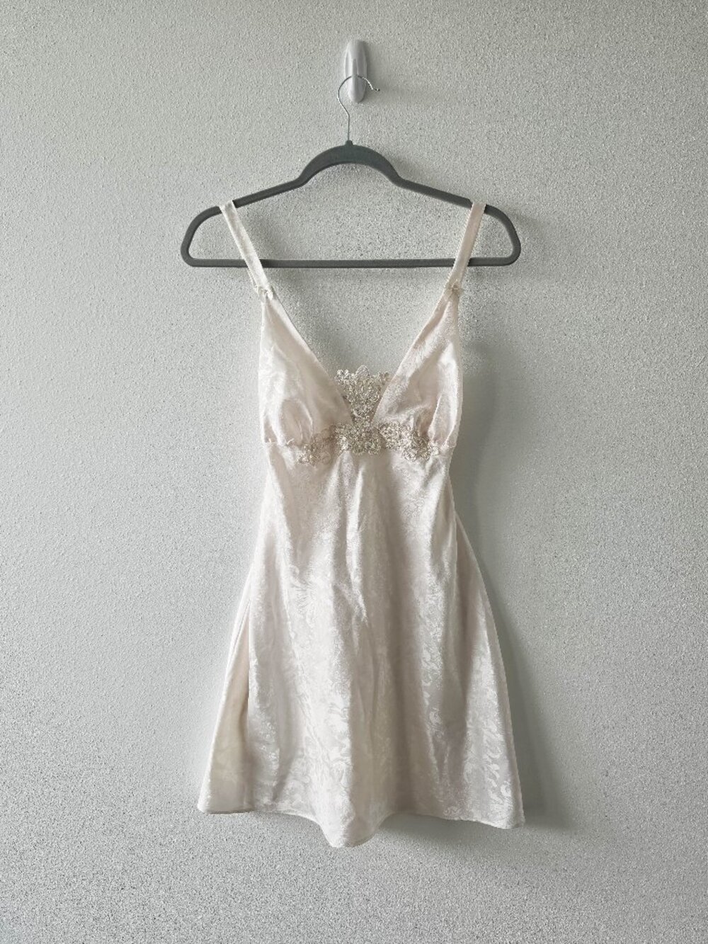 Vintage Linea Donatella White Laced Slip Sz Small